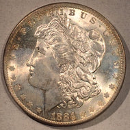 1884 O/O  Morgan Dollar, MS64 light toning
