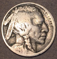1913-S Var 2 Buffalo Nickel, Grade= VG, reverse rim flat spot