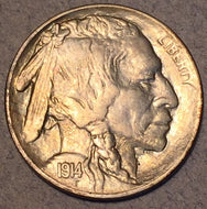 1914 Buffalo Nickel, Grade= MS63