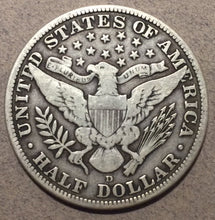 1915-D Barber Half Dollar, Grade= F