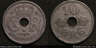 Denmark, 1944, 10 Ore, KM822.2a, AU - exact