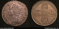 Great Britain, 1758, Shilling, KM583.3 - XF.
