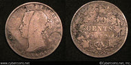 1872H, Canada 50 cent, KM6, G - uneven tone.