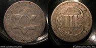 1852, F Three Cent Silver Piece