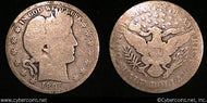 1895 Barber Half Dollar, Grade= G/AG