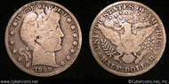 1898 Barber Half Dollar, Grade= VG