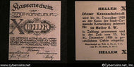 Austrian notgeld, Kornenburg, 10 Heller, UNC.