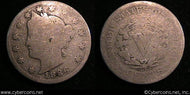 1886 V Nickel, Grade= G, nice. Exact coin
