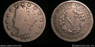 1912-S V Nickel, Grade= G6, exact coin imaged.