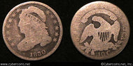 1830  Bust Dime, Grade= G/AG