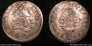 Hungary, 1681, 15 Krajczar, KM175, XF -