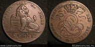 Belgium, 1842, 5 centimes, KM5, VF -