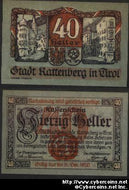 Austrian notgeld, Rattenberg, 40 Heller, UNC.