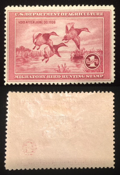 RW2 Duck Hunting Stamp, Mint hinged