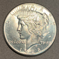 1928 Peace Dollar, MS63. Exact coin imaged. This coin ships for free.