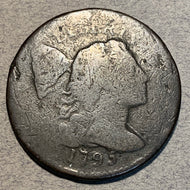 1795 Liberty Cap Large Cent, AG+, full solid date