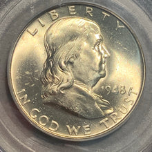 1948 Franklin Half Dollar, Grade= PCGS MS64FBL