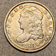 1830 Bust Half Dime, Grade= VF