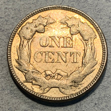 1857 Flying Eagle Cent, AU58, some luster present