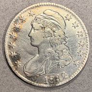 1832 Cap Bust Half Dollar, VF, polished and scratched on both side