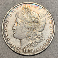 1878 8TF Morgan Dollar, VF35, doubled LIBERTY