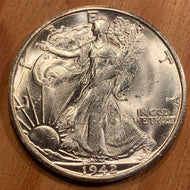1942 S Walking Liberty Half Dollar, MS64