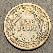 1896-O Barber Dime, Grade= VG10, cleaned and minor marks