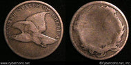 1858 SL Flying Eagle Cent, Grade= AG