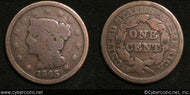 1845, G Braided Hair Large Cent.