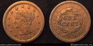1851, F Braided Hair Large Cent.