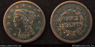 1851, XF Braided Hair Large Cent.