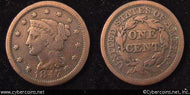 1847, VG   Braided Hair Large Cent.