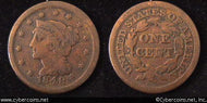 1848, VG Braided Hair Large Cent.