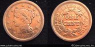 1852, VG Braided Hair Large Cent.