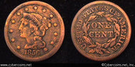 1856, F Braided Hair Large Cent.