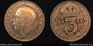 Great Britain, 1917,  3 pence, AU, KM813