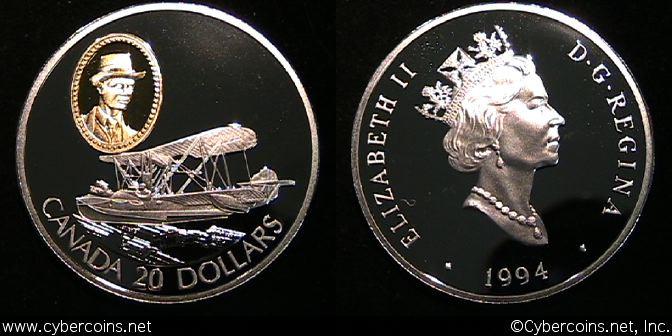 Twenty Dollar, 1994, KM247, Proof