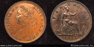 Great Britain, 1886,   1 farthing, Choice XF, KM753