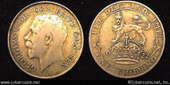 Great Britain, 1922,   1 shilling,  VF, KM816a