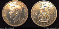 Great Britain, 1950,   1 shilling,  Proof, KM876
