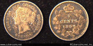 1897, Canada 5 cent, KM2, VF. Dark tone