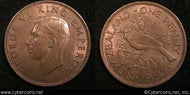 New Zealand, 1941, XF/AU, KM13 - penny