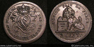 Belgium, 1833, 2 Centimes, KM4.1, XF