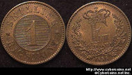 Denmark, 1856(O)RB, 1 Skilling, UNC, KM763