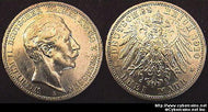 Germany, Prussia, 1910A - 3 Mark - KM 527 - AU