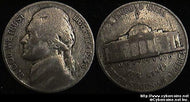 1943/2 Jefferson Nickel, Grade= F