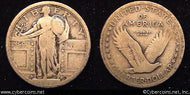 1917 Type 1 Standing Quarter, Grade=   F