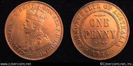 Australia, 1936, 1 penny, AU cleaned, KM23
