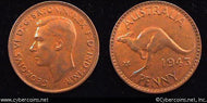 Australia, 1943(m), 1 penny, AU, KM36