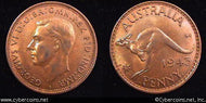 Australia, 1943(b), 1 penny, AU, KM36
